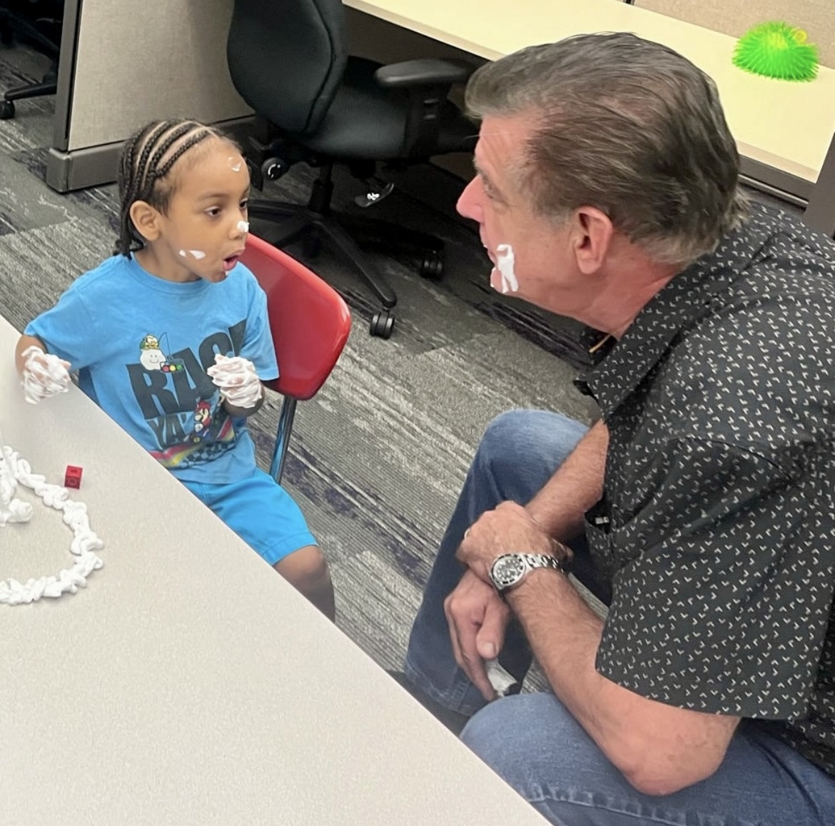 ABA therapist playain with child in Kendall, FL