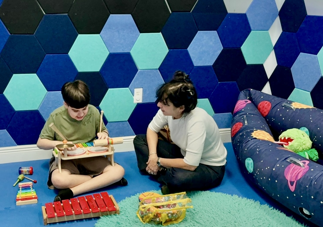 ABA therapist in Classroom with child in Kendall, FL